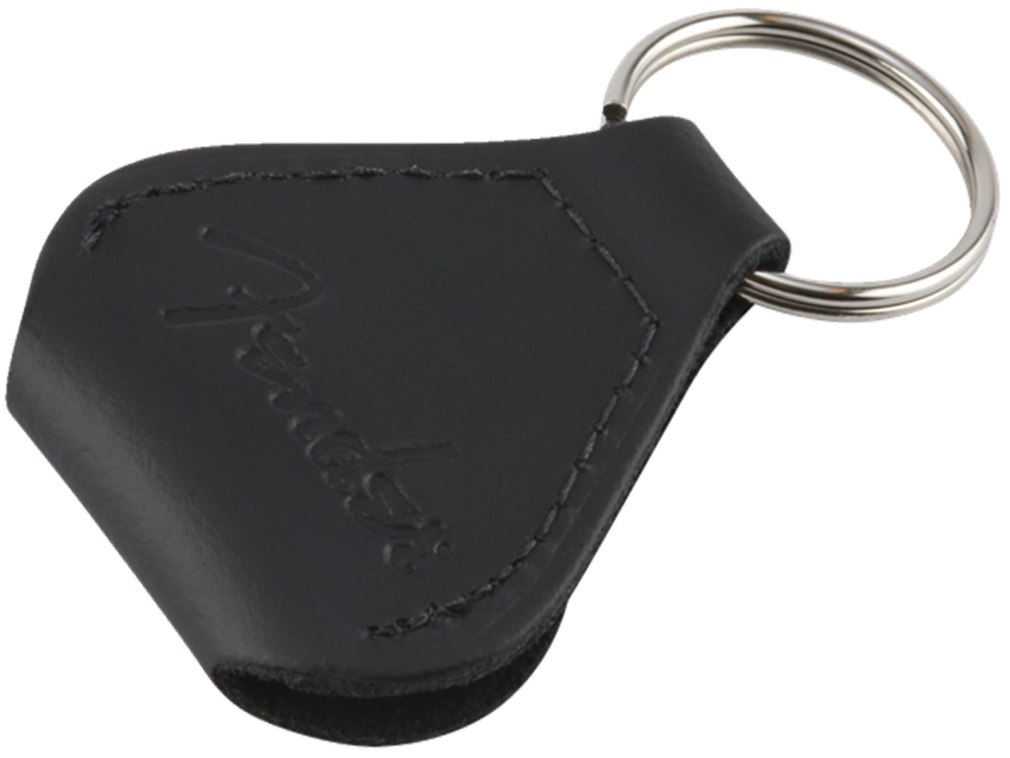 Fender Leather Pick Holder Keychain - Black