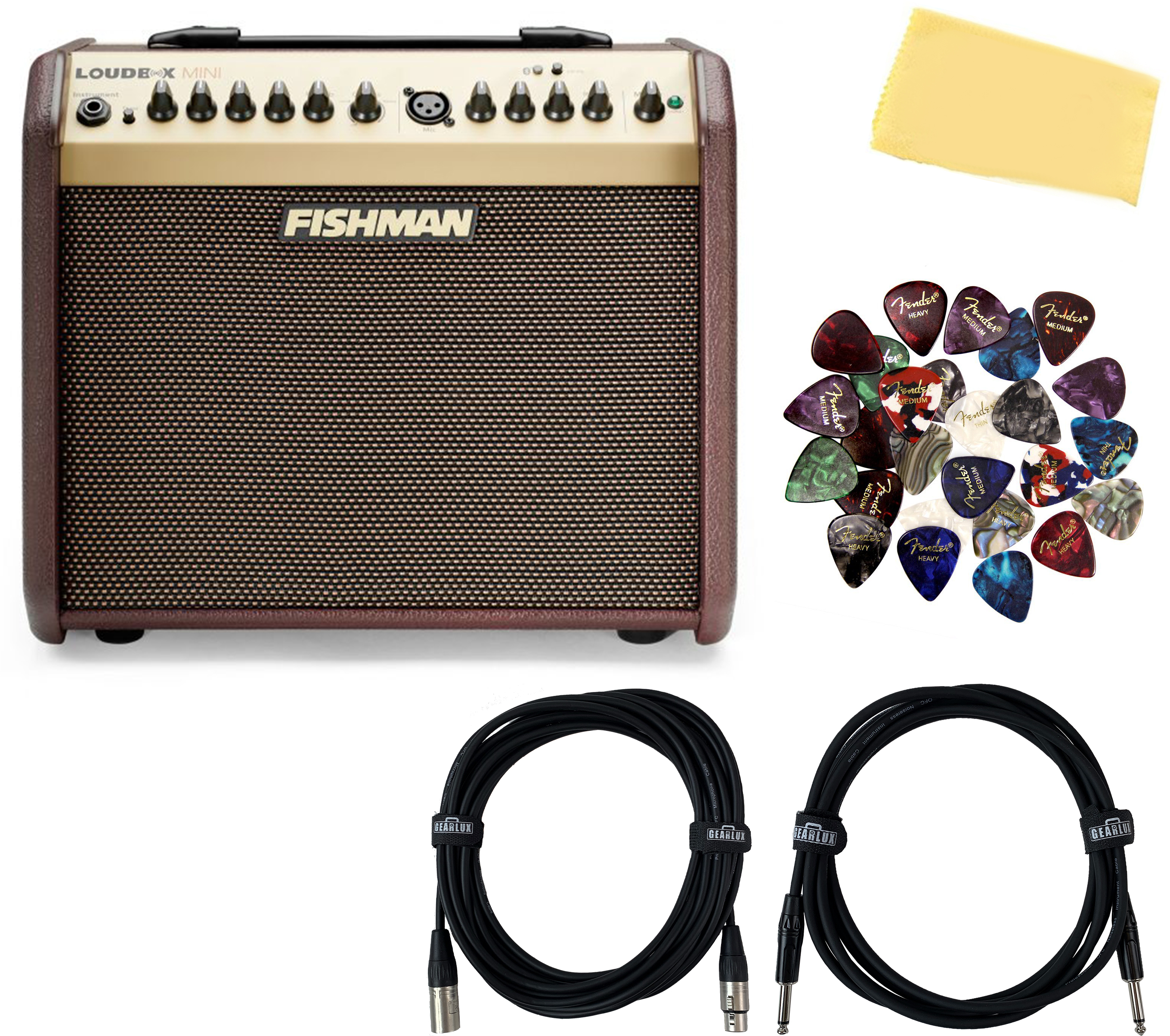 Fishman Loudbox Mini Guitar Combo Amplifier w/ Picks 840262207256