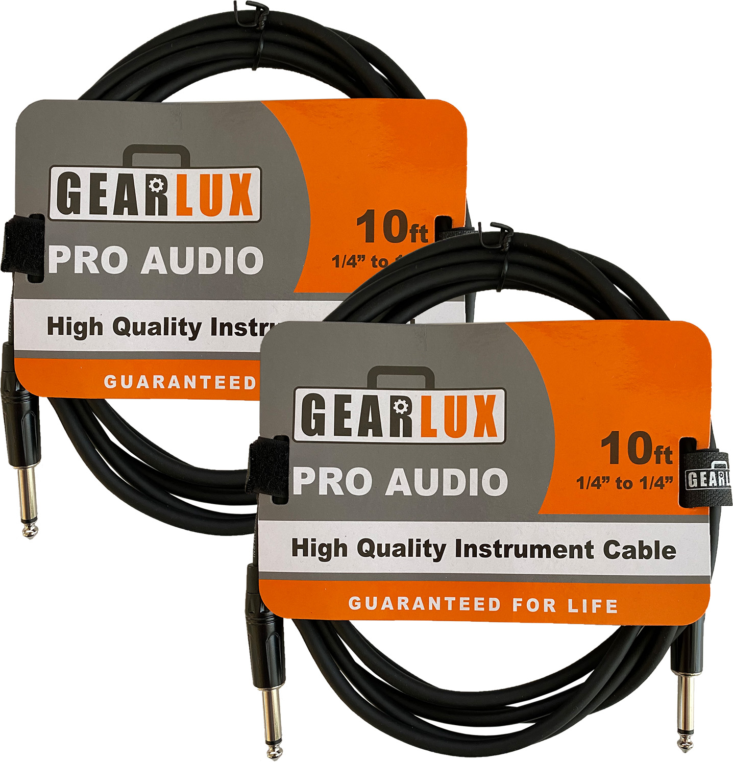 2 Pack 25 Foot Gearlux XLR Microphone Cable 