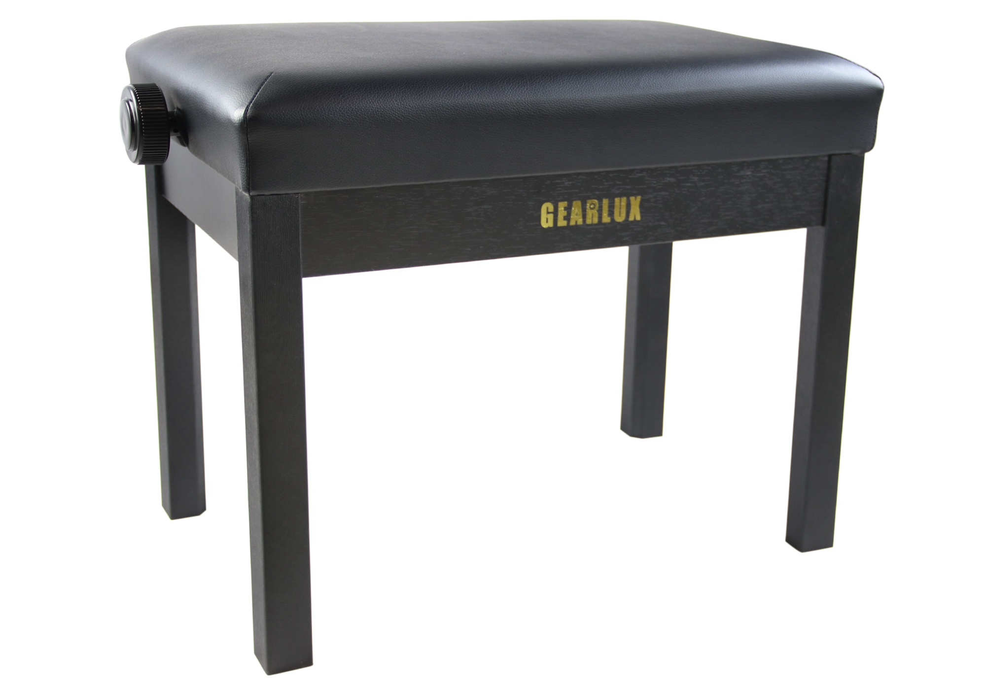 Gearlux Adjustable Piano Bench - Black