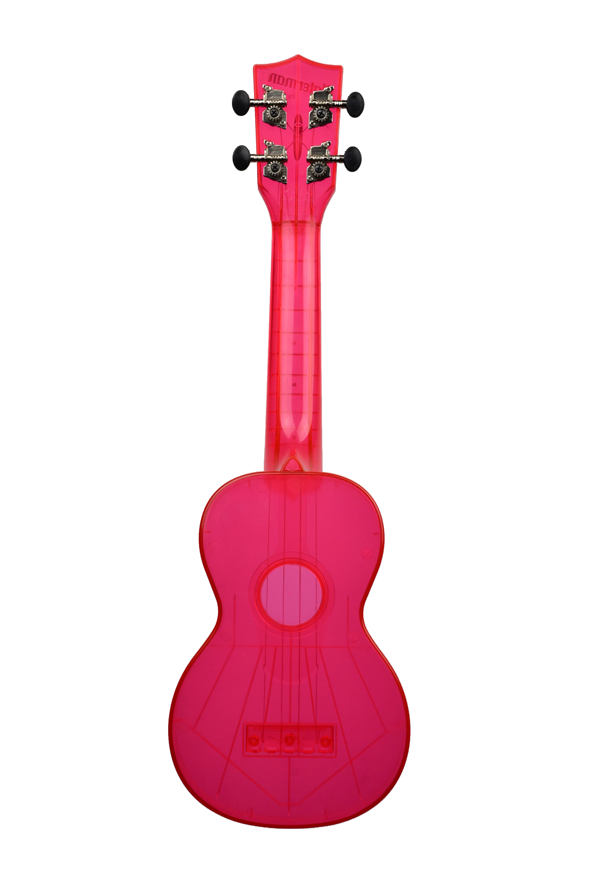 Kala KASWFPK Waterman Soprano Ukulele Fluorescent Pink Gloss w/ Gig
