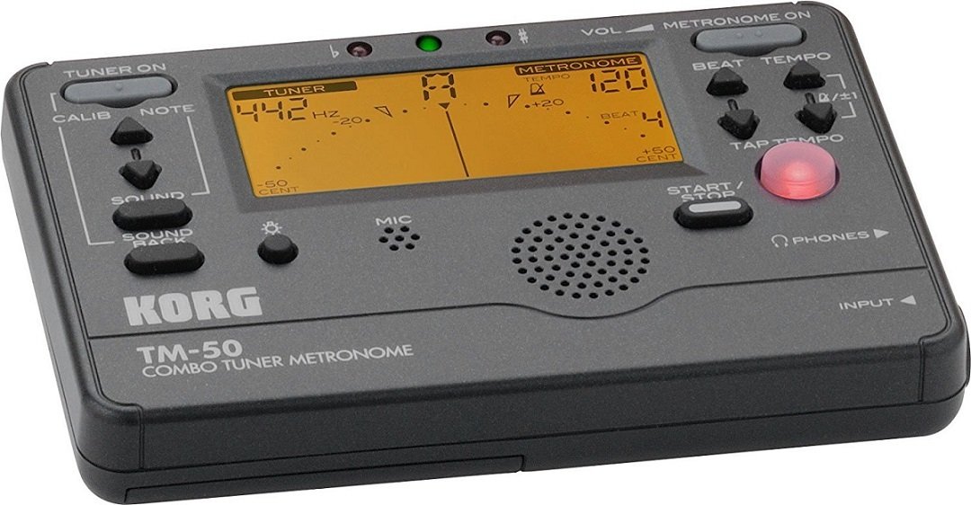 TM60 Tuner Metronome with ClipOn Microphone Black 726152024960