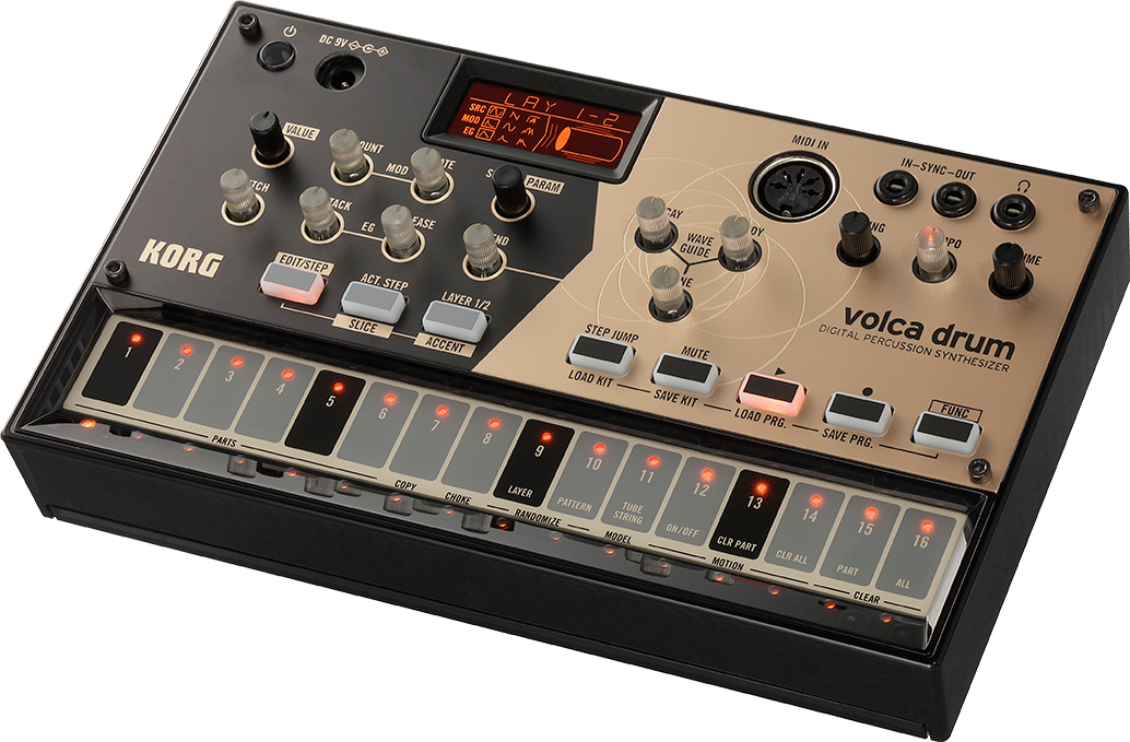 Korg Volca Drum Digital Percussion Synthesizer w/ Volca Mix