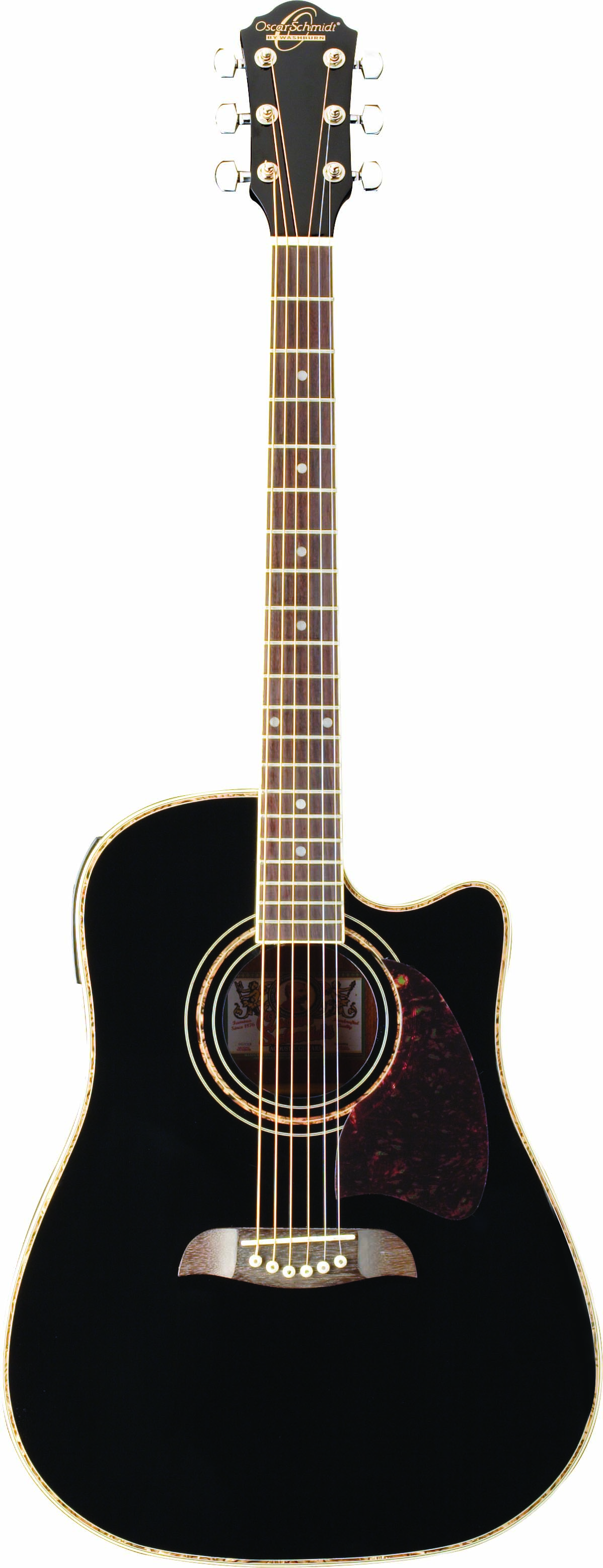 Oscar Schmidt OG2CE Dreadnought Acoustic-Electric Guitar - Black | eBay
