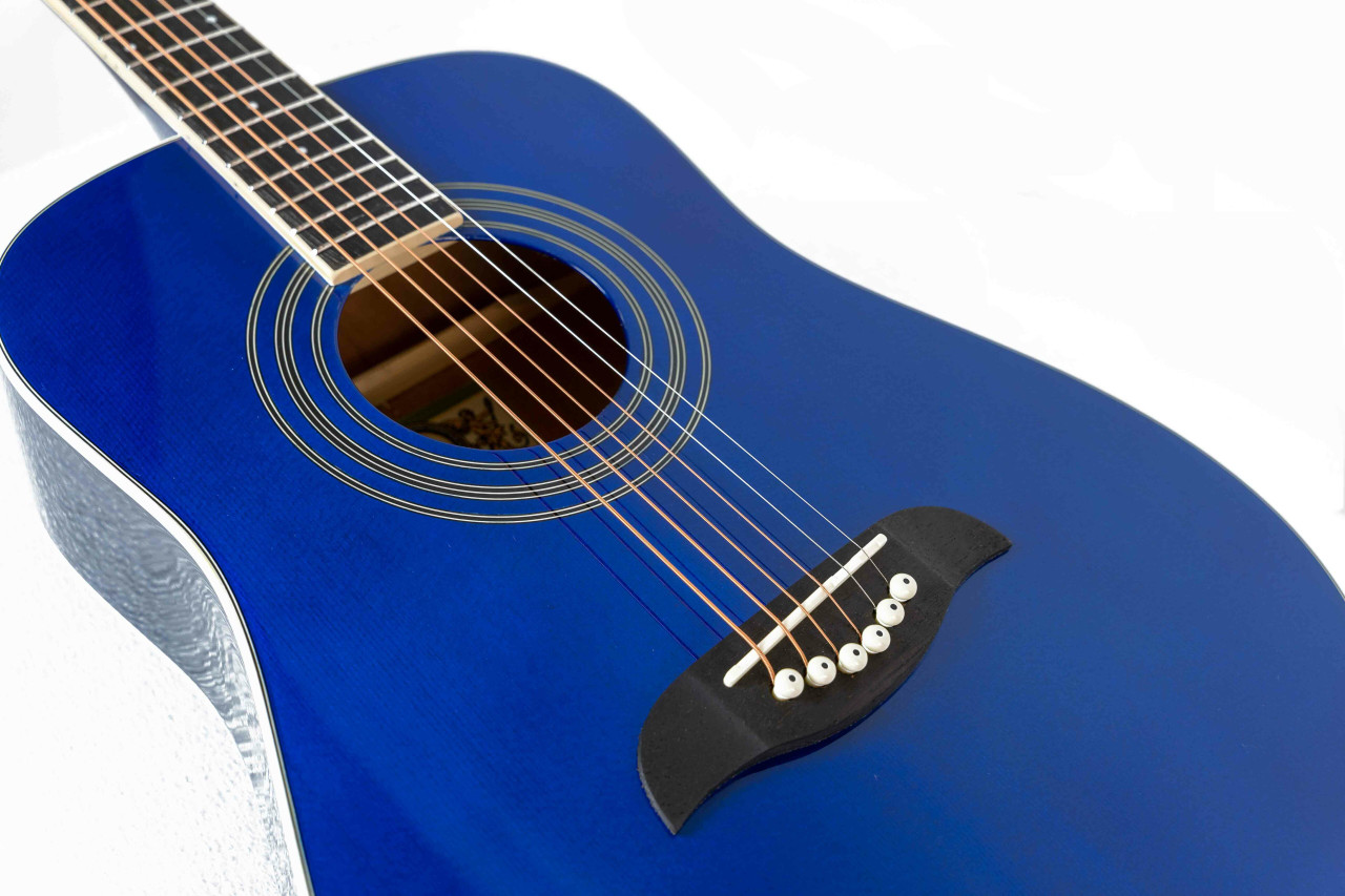Lucky 7 Acoustic Guitar 36 3/4 scale Blue