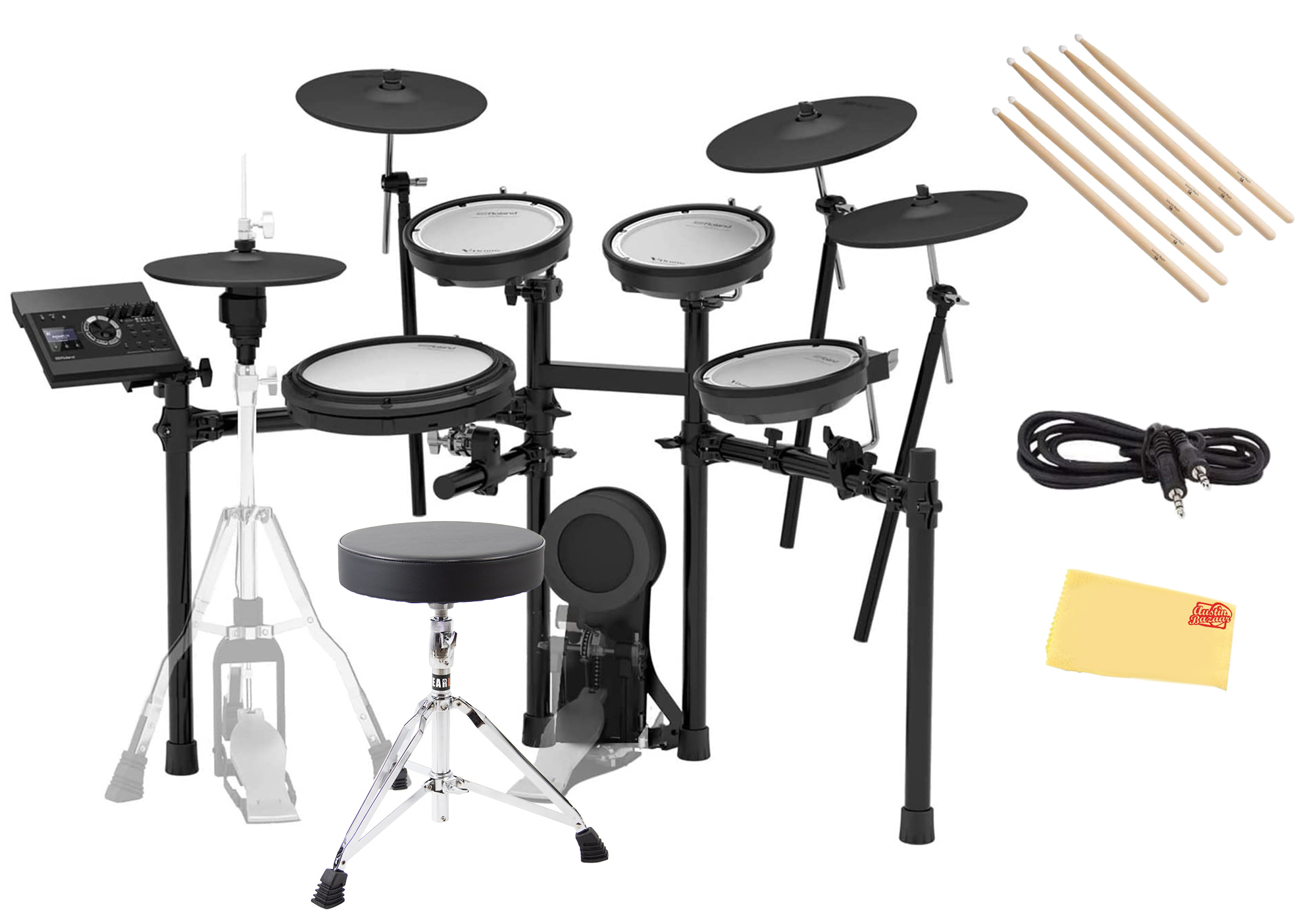 Roland TD-17KVX-S Electronic Drum Set w/ Drum Throne