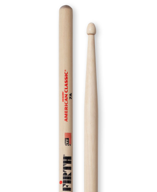 Vic Firth American Classic 7A Nylon tip Drumsticks with Vic Firth Single-sided 6 