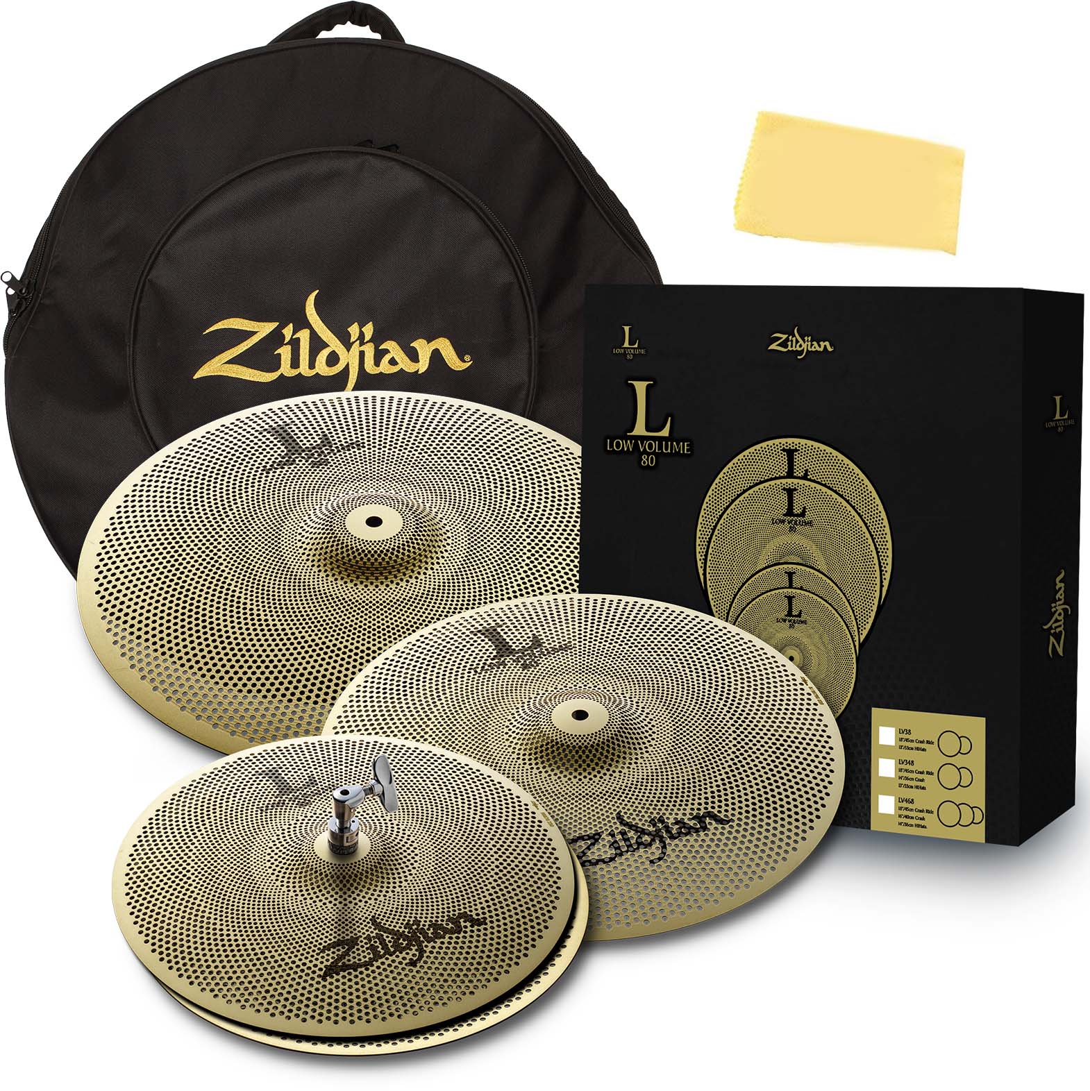 Zildjian L80 Low Volume Cymbal Set w/ Gig Bag 660845716056 eBay