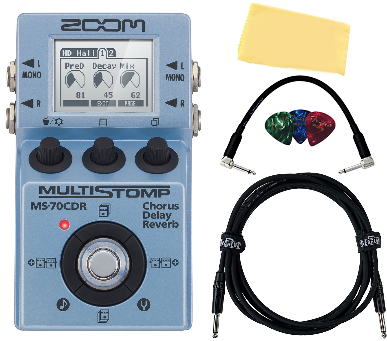 Zoom MS-70CDR Multistomp Chorus Delay Reverb Pedal w/ Cables | eBay