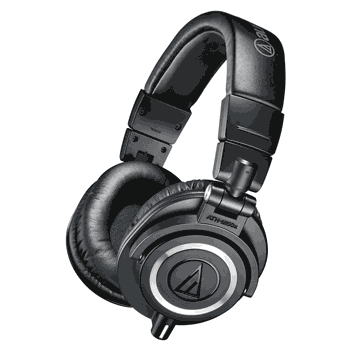 Black Audio-Technica ATH-M50X Headphones