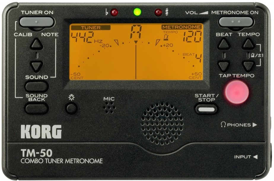 KORG TM-50 TUNER/METRONOME - BLACK