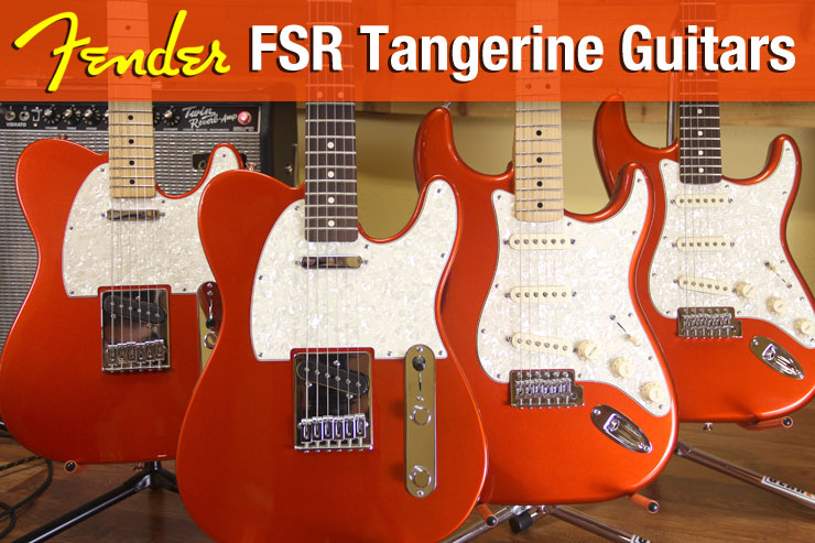 Fender FSR Tangerine Stratocaster and Telecaster