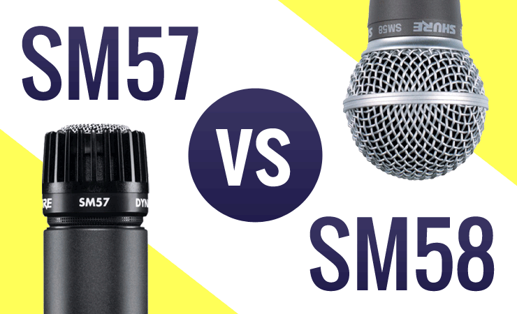 Shure SM57 vs SM58 microphone